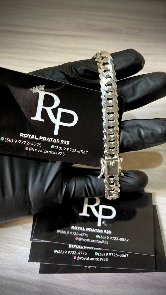 Pulseira 10mm fecho gaveta-(Elo duplo)